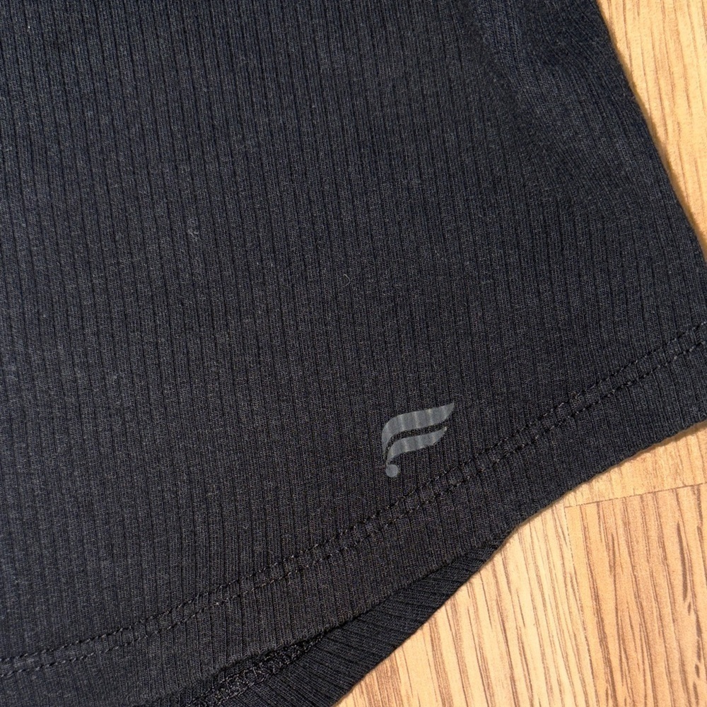 Fabletics Black Ribbed Tank Top - Picture 2 of 7